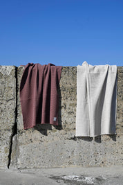 Stilleben Bath Sheet Waffle - 105 x 180 cm Towel Rusty Brown