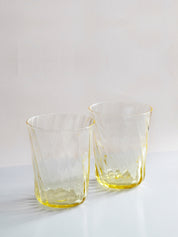 Stilleben Concave Glass - Box of 2⼁Swirl Glass Citrin