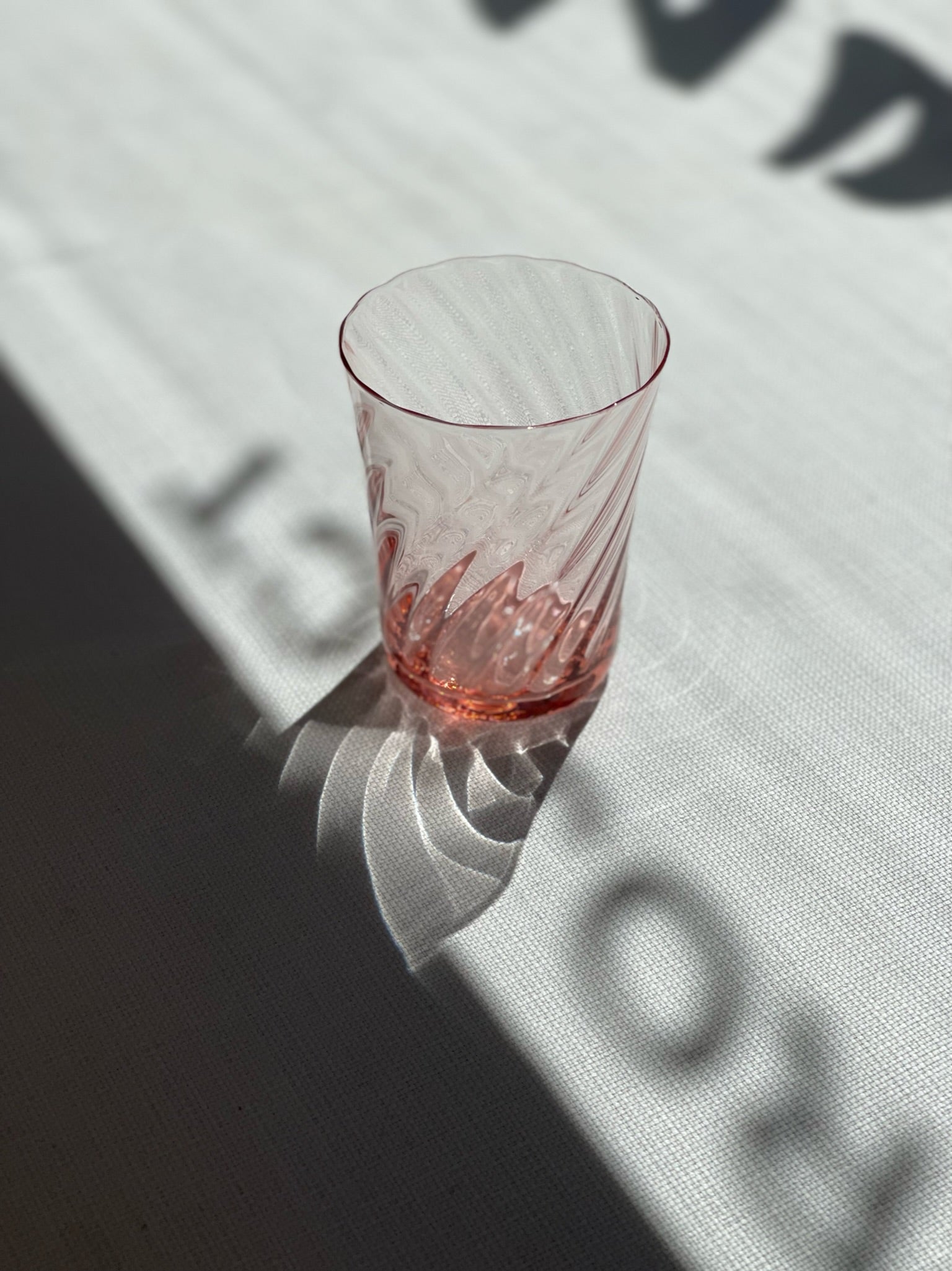 Stilleben Concave Glass - Box of 2⼁Swirl Glass Rose
