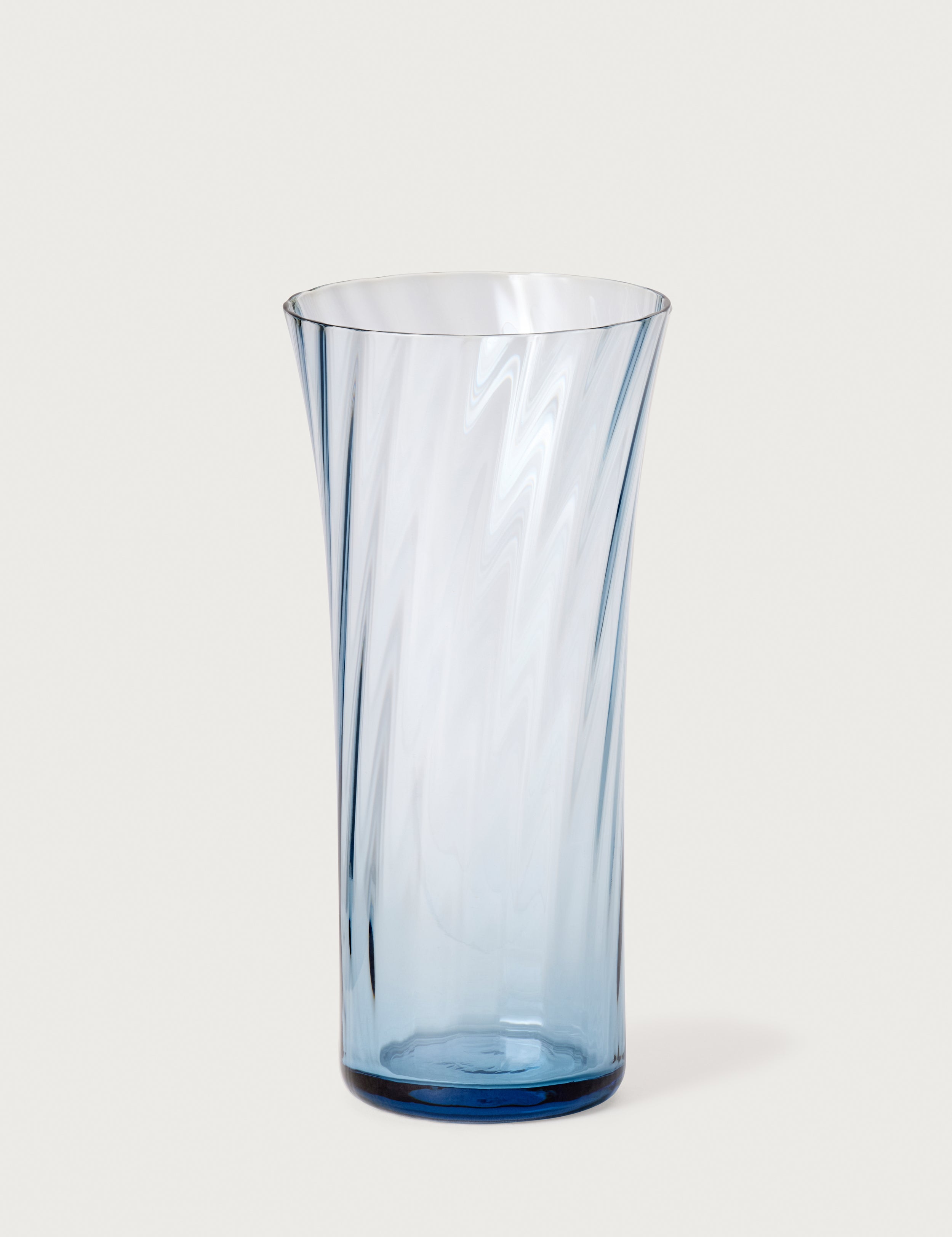 Stilleben Concave Vase - 18 cm⼁Swirl Vase Atlantic Blue