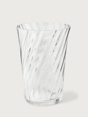 Stilleben Concave Vase - 20 cm⼁Swirl Vase Clear