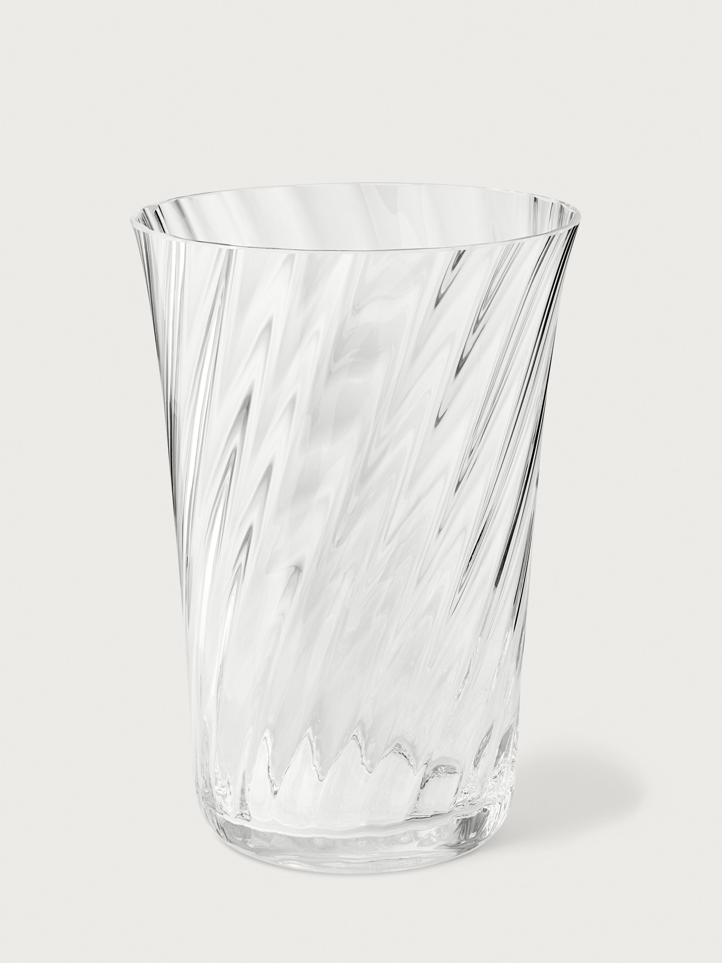 Stilleben Concave Vase - 20 cm⼁Swirl Vase Clear