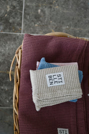 Stilleben Guest Towel Waffle - 30 x 50 cm Towel Rusty Brown