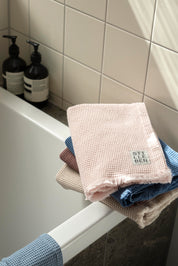 Stilleben Hand Towel Waffle - 55 x 100 cm Towel Indigo Blue