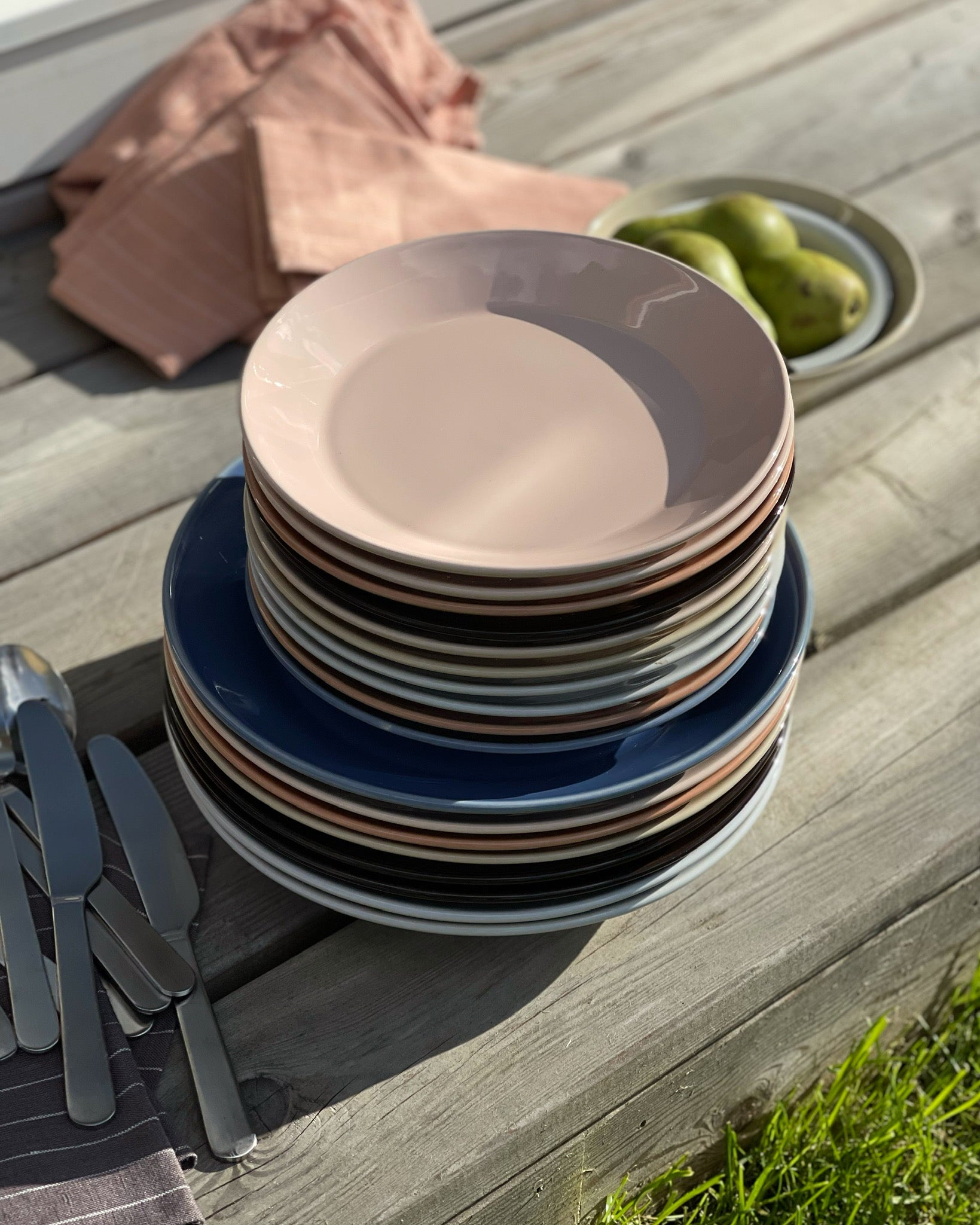 Stilleben Memphis Lunch Plate Plate Dusty Blue