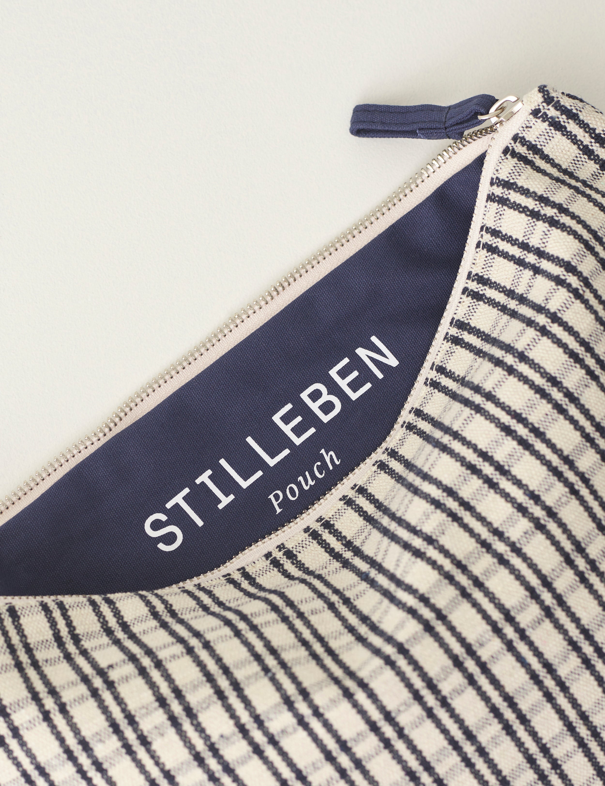 Stilleben Pouch - Large Pouch Checked Navy