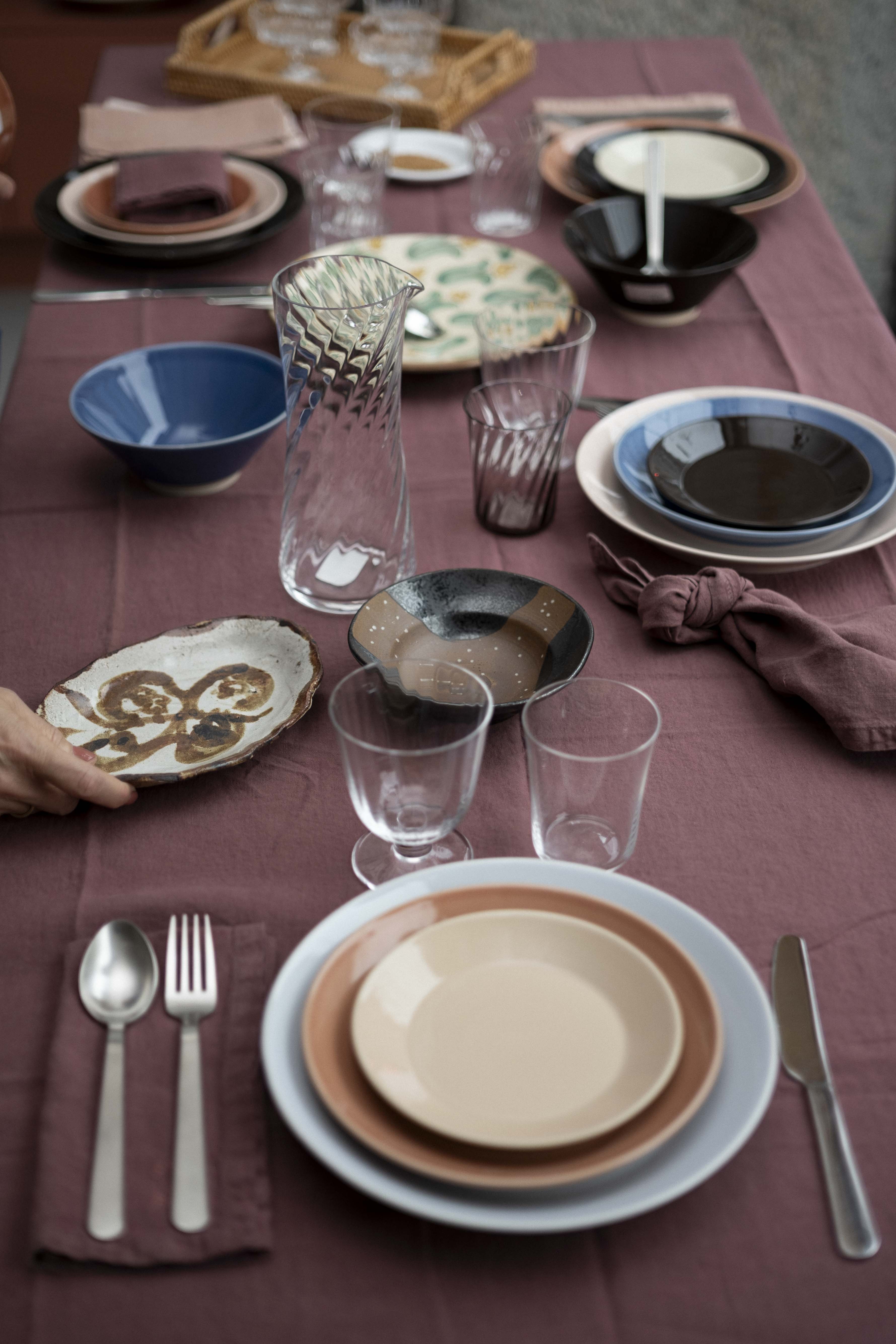 Stilleben Tablecloth - 140 x 250 cm Tablecloth Rusty Brown