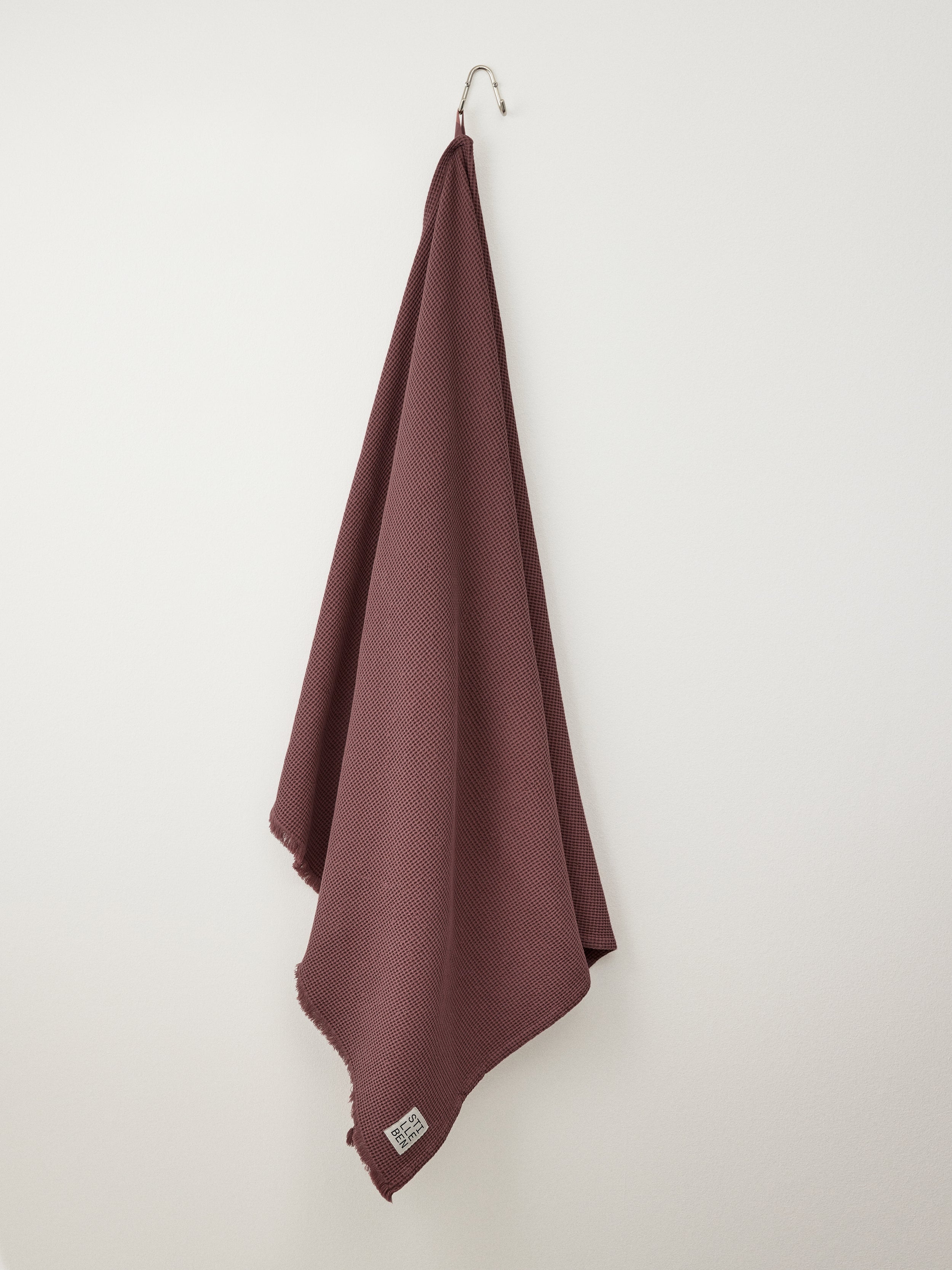 Stilleben Bath Sheet Waffle - 105 x 180 cm Towel Rusty Brown