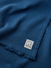 Stilleben Bath Sheet Waffle - 105 x 180 cm Towel Indigo Blue